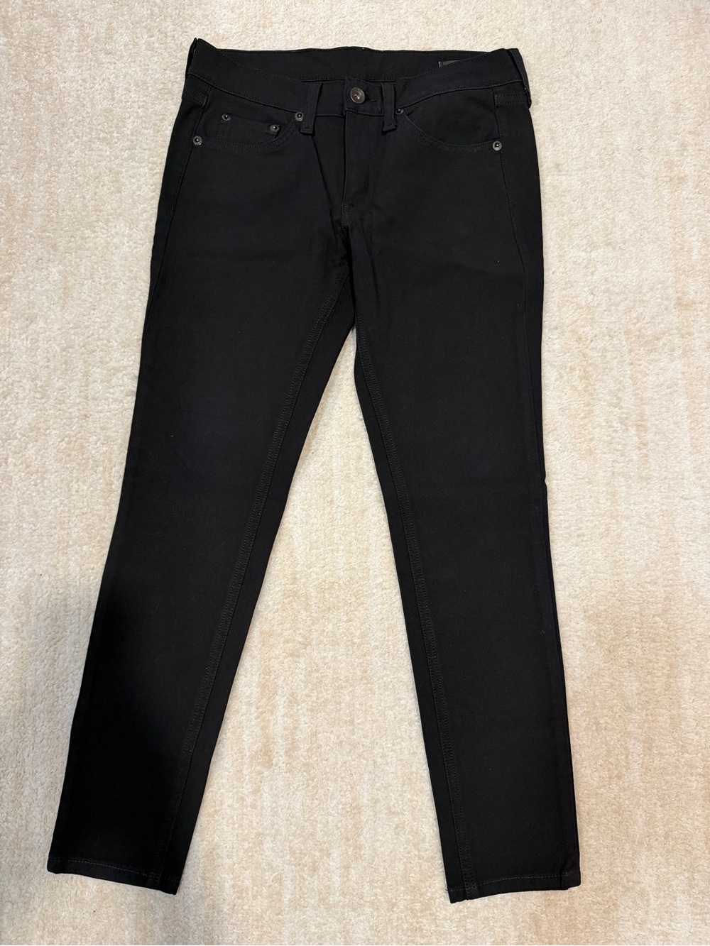 rag & bone Black Slim Skinny Jeans, 27